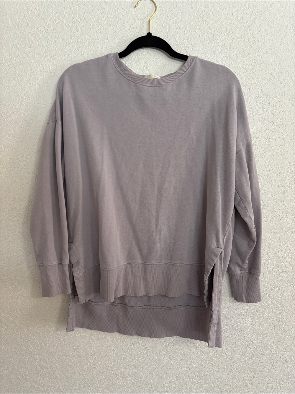 Z Supply Lavender Crew Neck Sweater